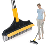 Thumbnail for Floor Brush- 2 In 1 Long Handle Wiper Stiff Bristle Floor Brush ⭐⭐⭐⭐⭐