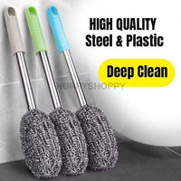 Thumbnail for Bottle Jar Toilet Cleaner Brush Scrubber�