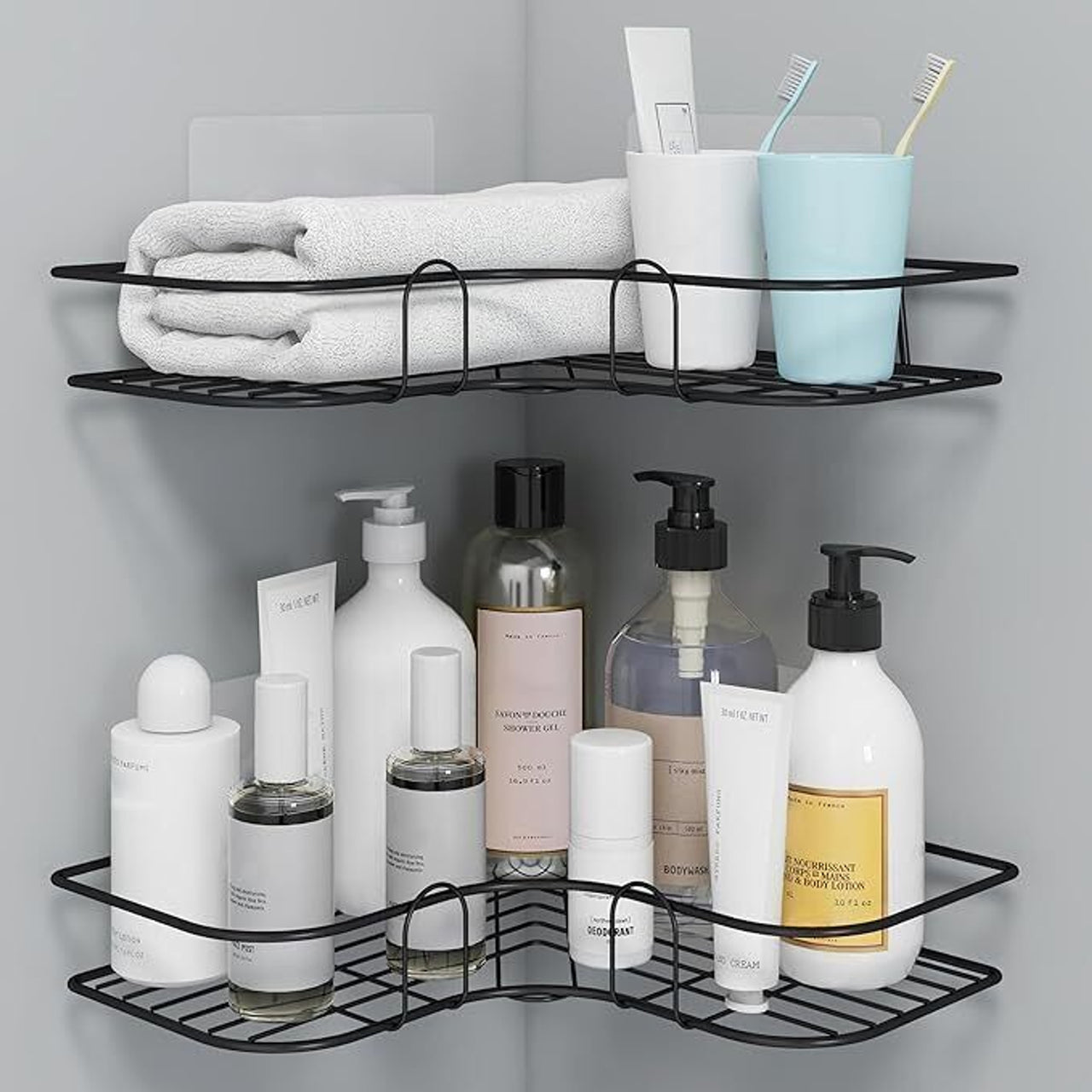 Metal Bathroom Corner Shelf Rack