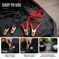Thumbnail for Heavy-Duty Emergency Car Battery Jumper Cable