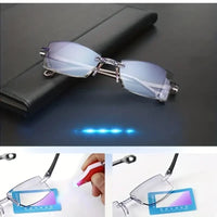 Thumbnail for Buy 1 Get 2 Free Rimless Adaptive Power Reading Glasses @ Just 499/