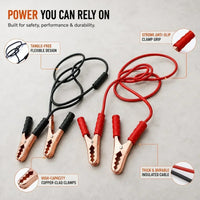 Thumbnail for Heavy-Duty Emergency Car Battery Jumper Cable