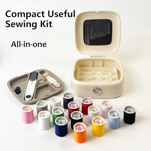 Portable 2-Layer Organizer Magnetic Needle and Thread Kits Holder Basic Case