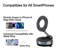 Thumbnail for 📱 DigiMall Portable Vacuum Suction Phone Holder – 360° Swivel Magnetic Base ⭐⭐⭐⭐