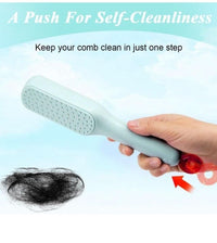 Thumbnail for Self-cleaning Anti-static Massage Comb for Adults and Kids