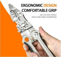 Thumbnail for 12 in 1 Pliers Tool Sets Stainless Steel Multi-Tool Pliers Wire Cutter Stripper & Crimping Tool For Electricians