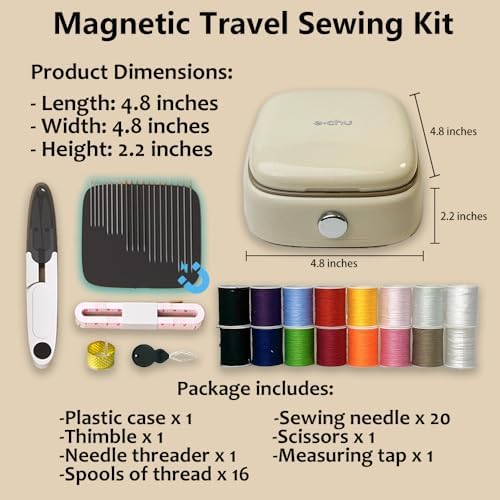 Portable 2-Layer Organizer Magnetic Needle and Thread Kits Holder Basic Case
