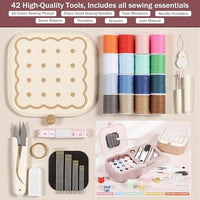 Thumbnail for Portable 2-Layer Organizer Magnetic Needle and Thread Kits Holder Basic Case