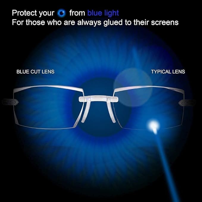 Buy 1 Get 2 Free Rimless Adaptive Power Reading Glasses @ Just 499/