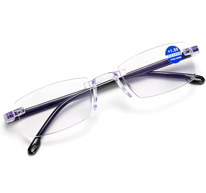 Rimless Adaptive Power Mobile Protection Reading Glasses ⭐⭐⭐⭐⭐