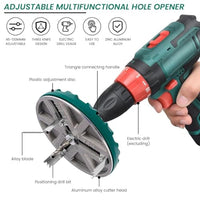 Thumbnail for Adjustable Hole Saw 45-130mm for Woodworking, Hole Cutter for Electric Drill