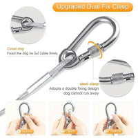 Thumbnail for Stainless Steel PVC Coated Clothesline Rope with Locking Hooks ⭐⭐⭐⭐⭐