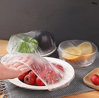 Thumbnail for Plastic Bags - Reusable Elastic Food Storage Plastic Covers (Pack of 100)