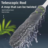 Thumbnail for Self-Squeeze Twist Mop – No Drips, Quick Drying, Multicolor Fiber
