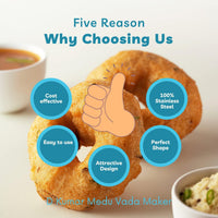 Thumbnail for Stainless Steel Medu Vada Maker With Stand