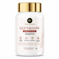 Thumbnail for Glutathione Capsules for Skin Glow | JEEVAVEDA GLUTAGLOW with NAC, Vitamin C, Astaxanthin, Hyaluronic Acid, Ceramide & CoQ10 | Beauty & Anti-Aging Supplement | 60 Veg Capsules