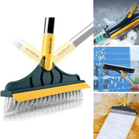 Thumbnail for 2-in-1 Bathroom Cleaning Brush with Wiper - Long Handle 120° Rotate Toilet Brush