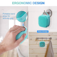 Thumbnail for SCRUBBING Soft Silicone Bath Brush With Hooks Baby Showers silicon Cleaning Brushes