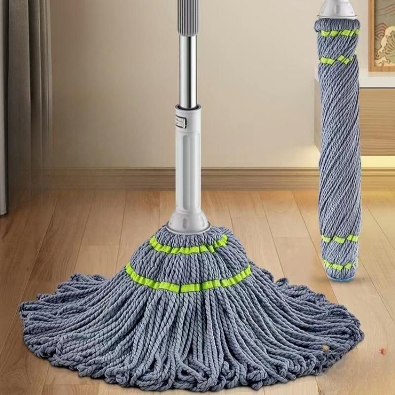 Self-Squeeze Twist Mop – No Drips, Quick Drying, Multicolor Fiber