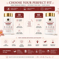 Thumbnail for Glutathione Capsules for Skin Glow | JEEVAVEDA GLUTAGLOW with NAC, Vitamin C, Astaxanthin, Hyaluronic Acid, Ceramide & CoQ10 | Beauty & Anti-Aging Supplement | 60 Veg Capsules