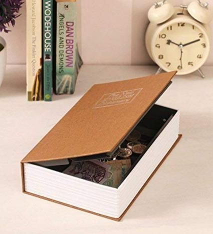 🔐📚 Book Safe with Key & Combination Locker - Secret Hidden Security Box, Lockable Penny Bank for Coins/Cash/, Hidden Safe for /Office, Disguised Valuable Asset ⭐⭐⭐⭐