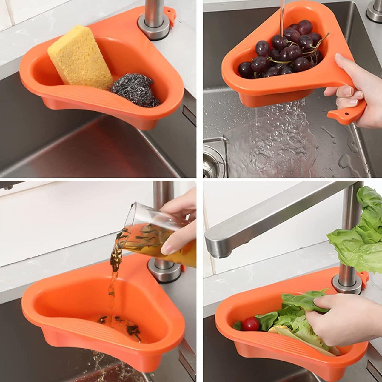 Multipurpose Plastic Kitchen Sink Organizer Corner (Pack of 2) ⭐⭐⭐⭐⭐