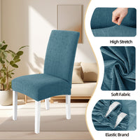 Thumbnail for 4 Pieces Universal Stretch Chair Covers with Backrest