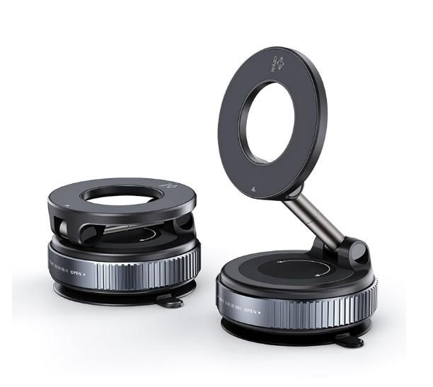 📱 DigiMall Portable Vacuum Suction Phone Holder – 360° Swivel Magnetic Base ⭐⭐⭐⭐