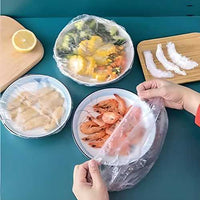 Thumbnail for Plastic Bags - Reusable Elastic Food Storage Plastic Covers (Pack of 100)
