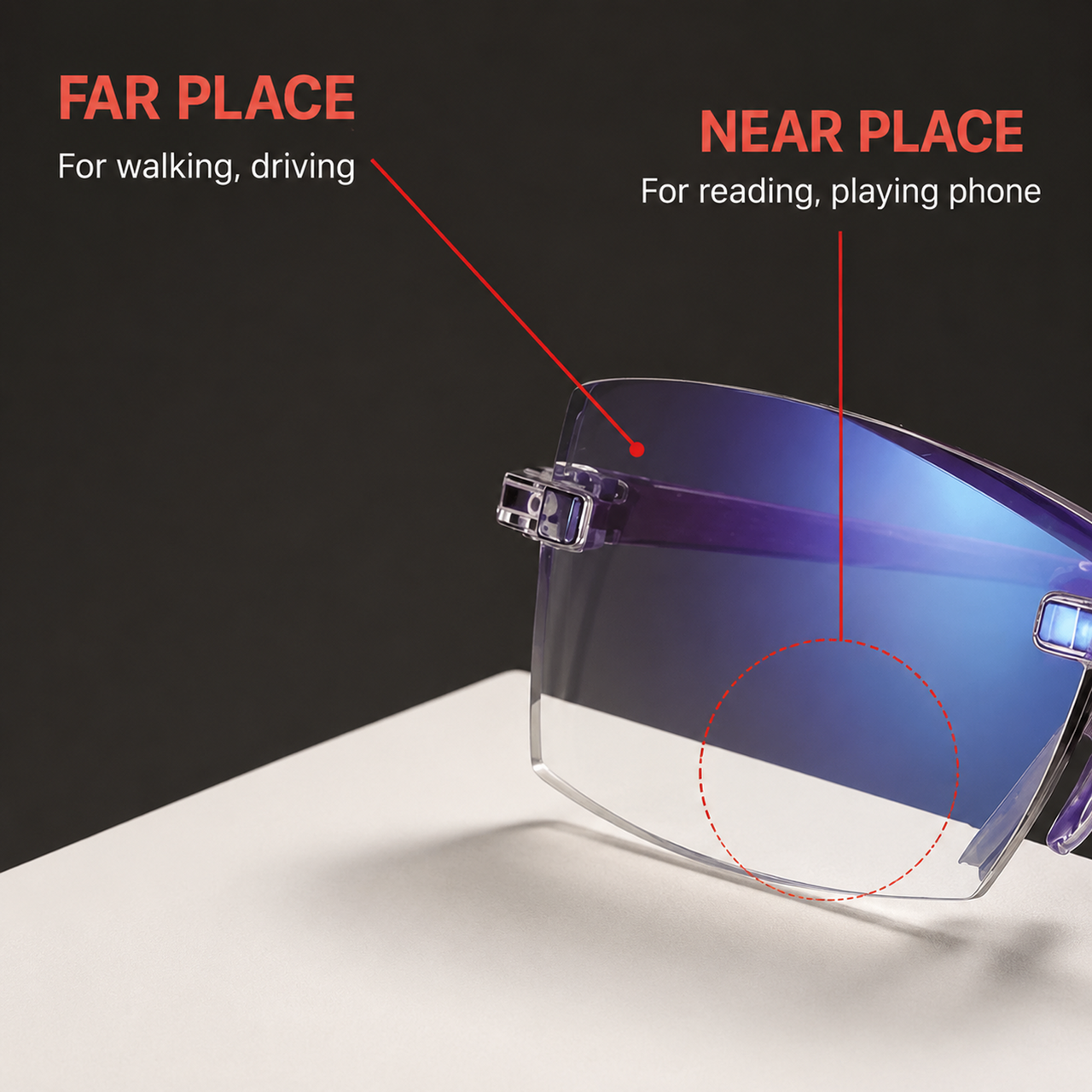 Rimless Adaptive Reading Glasses – Buy 1 Get 3 Free | Clear Vision & Lightweight