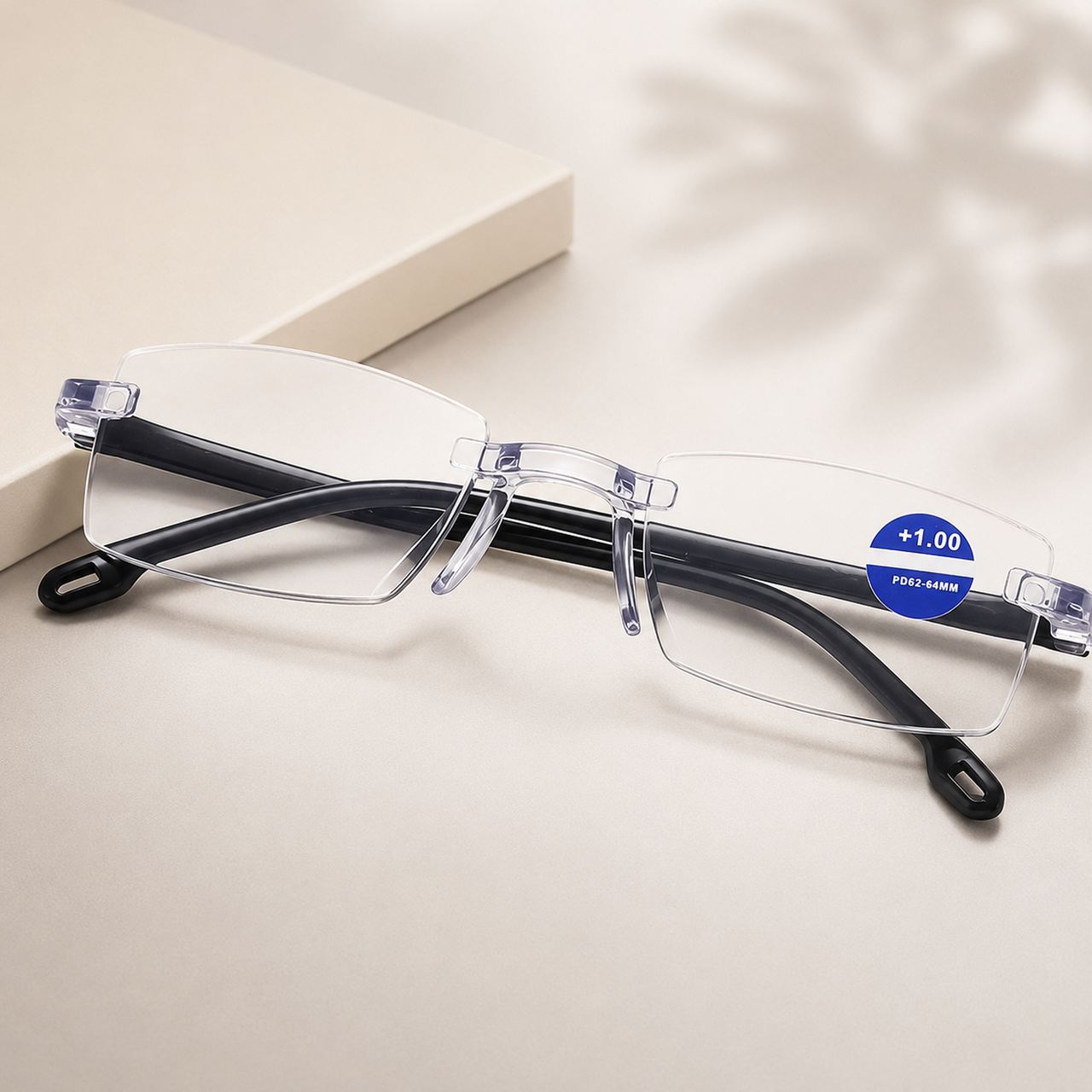 Rimless Adaptive Reading Glasses – Buy 1 Get 3 Free | Clear Vision & Lightweight
