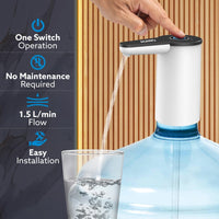 Thumbnail for Imperial Automatic Electric Water Dispenser Pump | USB Rechargeable, Portable Drinking Water Pump for Home, Kitchen, Office & Camping