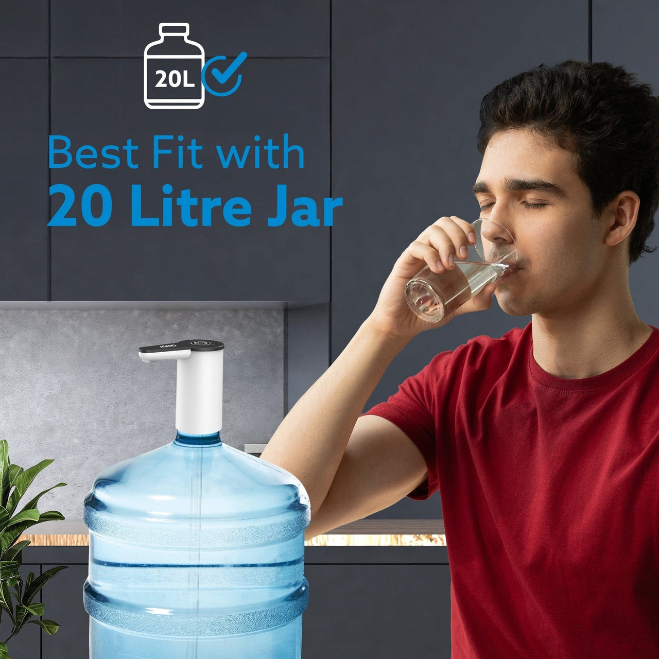 Imperial Automatic Electric Water Dispenser Pump | USB Rechargeable, Portable Drinking Water Pump for Home, Kitchen, Office & Camping