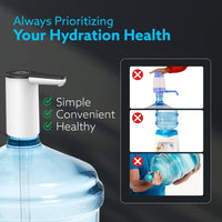 Thumbnail for Imperial Automatic Electric Water Dispenser Pump | USB Rechargeable, Portable Drinking Water Pump for Home, Kitchen, Office & Camping