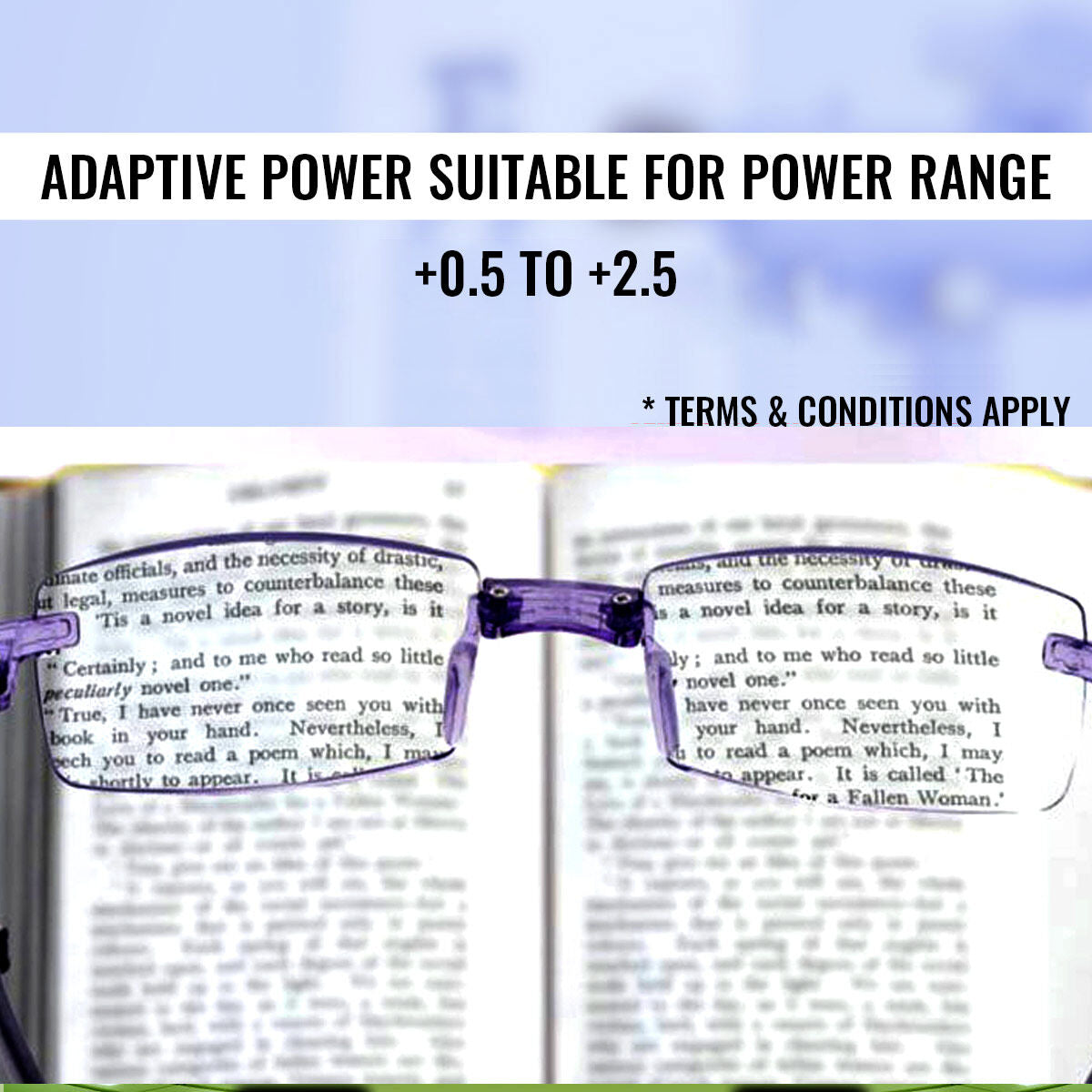 VisionFold Pro™ – Folding Adaptive Power Reading Glasses | +0.5 to +2.5 | Mobile & Reading Glasses | Buy 1 Get 2 Free
