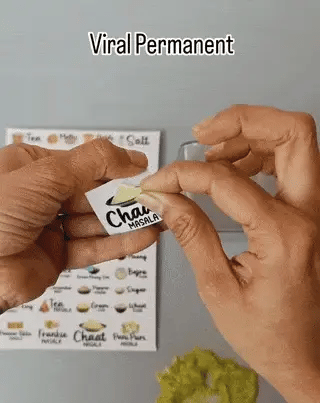 Modern 3D Kitchen Labels for Jars, Bottles & Containers