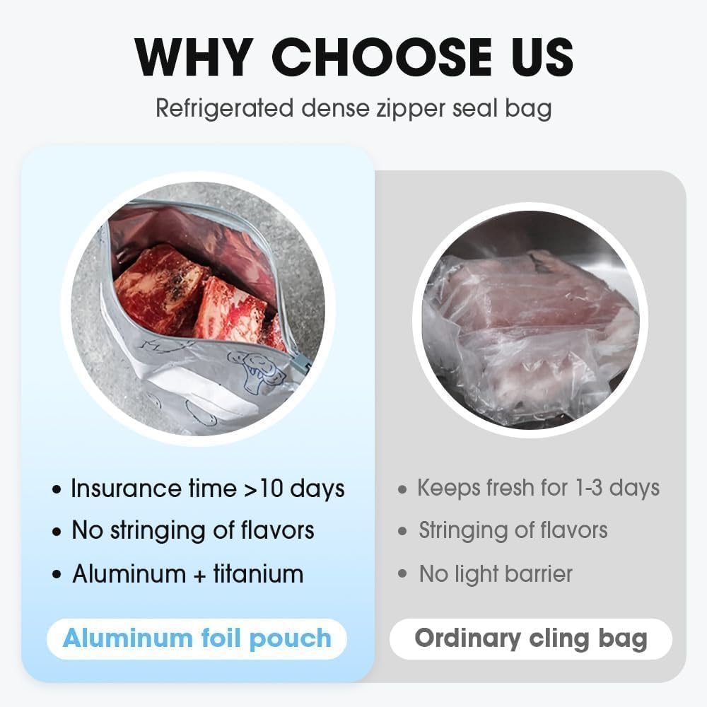 Aluminium Foil Food Storage Bags Set ⭐⭐⭐⭐⭐