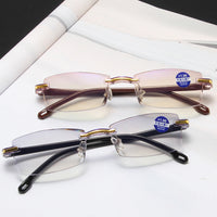 Thumbnail for Buy 1 Get 2 Free Rimless Adaptive Power Reading Glasses @ Just 499/