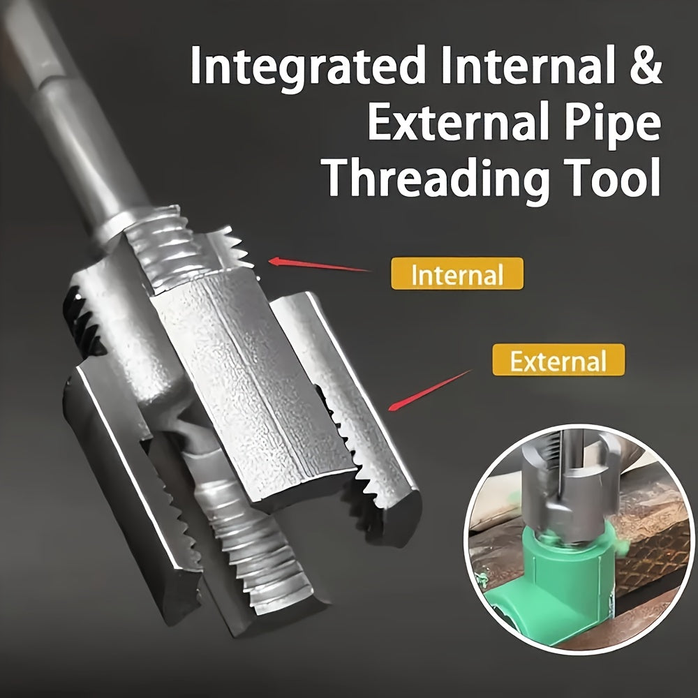 Internal & External Pipe Threading Tool Pipe Threading Die Head for Electric Drill