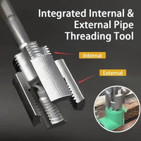 Thumbnail for Internal & External Pipe Threading Tool Pipe Threading Die Head for Electric Drill
