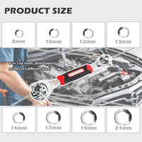 Thumbnail for Universal Wrench 52 in 1 Socket Wrench Multifunction Wrenches Tool with 360° Rotating Head