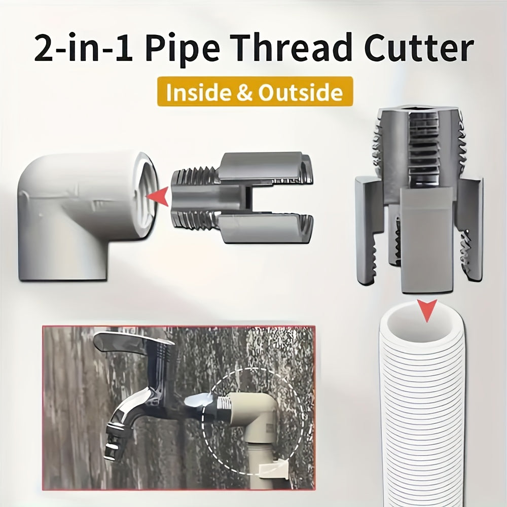 Internal & External Pipe Threading Tool Pipe Threading Die Head for Electric Drill