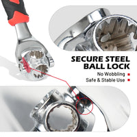 Thumbnail for Universal Wrench 52 in 1 Socket Wrench Multifunction Wrenches Tool with 360° Rotating Head