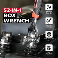 Thumbnail for Universal Wrench 52 in 1 Socket Wrench Multifunction Wrenches Tool with 360° Rotating Head