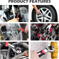 Thumbnail for Universal Wrench 52 in 1 Socket Wrench Multifunction Wrenches Tool with 360° Rotating Head