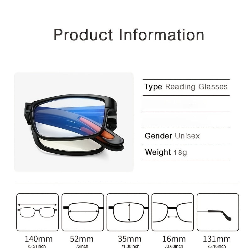 New Full Frame SmartVision Pro™ - Full Frame Foldable Adaptive Power Reading Glasses Buy 1 Get 1 Free
