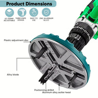 Thumbnail for Adjustable Hole Saw 45-130mm for Woodworking, Hole Cutter for Electric Drill