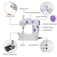 Thumbnail for Multi-Functional Portable Sewing Machine with Table