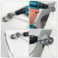 Thumbnail for Electric Drill Plate Cutter Sheet Metal Cutting Plate Punching Scissors Sheet Metal Cutting Tool Free Cutting Tool Nibbler