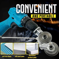 Thumbnail for Electric Drill Plate Cutter Sheet Metal Cutting Plate Punching Scissors Sheet Metal Cutting Tool Free Cutting Tool Nibbler